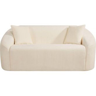 Habitat et Jardin Divano fisso diritto in tessuto Ondine - 2 posti - Beige