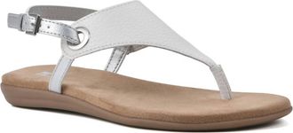 White Mountain Womens London Thong Sandals In White