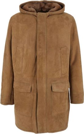 Arma Jassen, Heren, Beige, S, Beige Merino Suede Jas