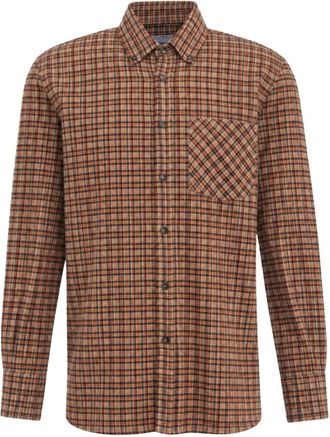 Amaranto Camicia Regular Fit - - Shirts - Uomo - Marrone - L