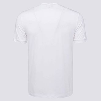 Giorgio Armani Logo-Embroidered Viscose Blend T-Shirt - White
