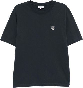 Maison Kitsun&eacute; Fox-head Embroidered T-shirt
