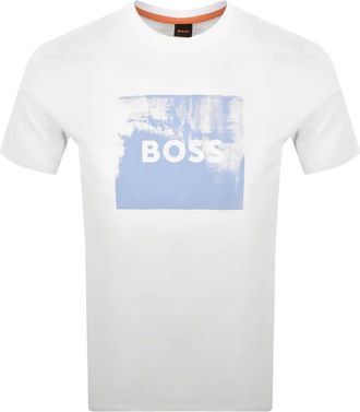 HUGO BOSS T-shirt met grafische print - Wit