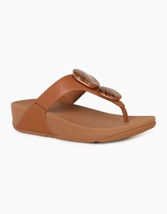 FitFlop Fitflop Womens Lulu Marbled Stone Womens Sandals - Brown - Size: 6.5