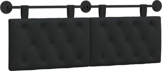 vidaXL Cabecero Colgante Negro Tela Vidaxl