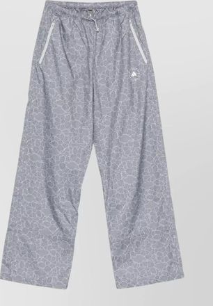 adidas by Stella McCartney silk nylon trousers side pockets elastic cuffs