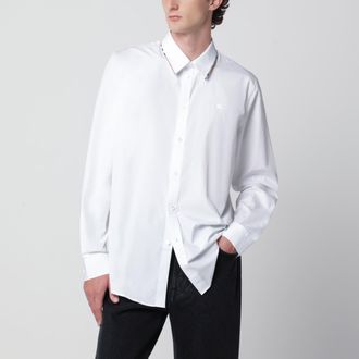 Burberry Camicia bianca in popeline di cotone