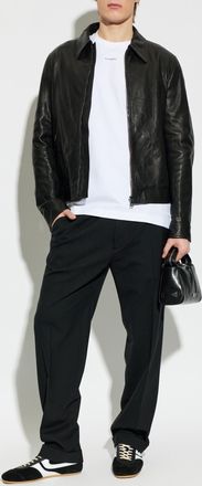 Dolce & Gabbana Leather Jacket, Mens, Black