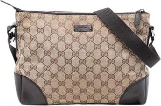 Gucci Pre-owned Cross Body Bags, female, Beige, Size: ONE SIZE Pre-owned Vintage Crossbody Bag