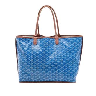 Goyard Pre-owned Pertuis PM - Dames - Pre-owned - Blauw - Maat: ONE Size Leer