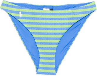 Ralph Lauren Blue Stripes Logo Embroidery Bikini