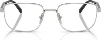 Prada 0pr B51v Rectangular Aluminum Frame Eyeglasses