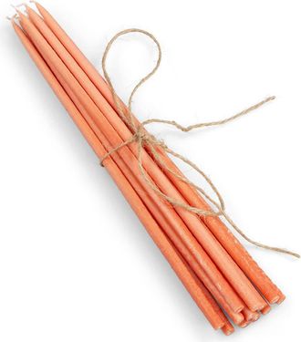 British Colour Standard Thin Taper Candles - Set of 12 in Rust at Nordstrom