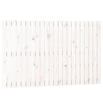 Berkfield Home Wall Headboard White 140x3x90 cm Solid Wood Pine | Size: 140 x 3 x 90 cm