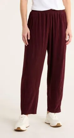 Max Studio Barrel Leg Corduroy Pants in Wine at Nordstrom Rack, Size X-Large