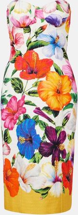Dolce & Gabbana Floral bustier dress