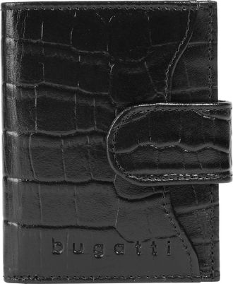 Bugatti Brieftasche BUGATTI SECURE SMART, Damen, schwarz, Leder, Kleinlederwaren Brieftasche, echt Leder