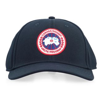 Canada Goose Arctic Adjustable Cap - Heren - Petten - Blauw - ONE Size - Leer - Accessoires