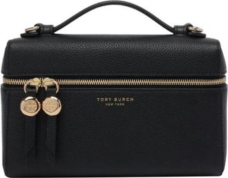 Tory Burch Slim Romy Handtas - Dames - Handtassen - Zwart - ONE Size - Leer - Tassen