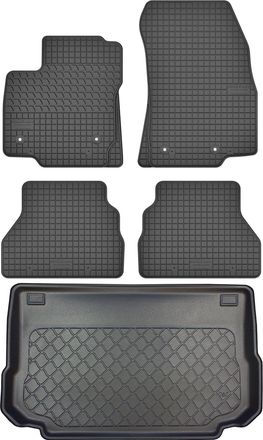 OEM Juego De Alfombrillas De Goma Para Coche Y Alfombrilla Para Maletero Para Ford B-max Minivan (09.2012-11.2017)