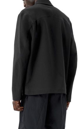 Veilance Mionn Water Repellent Soft Shell Overshirt in Black at Nordstrom, Size X-Large