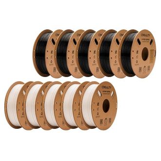 OEM Filamento Para Impresora 3d, Resistencia, Resistencia Qu&iacute;mica, 5 Unidades Negras, 5 Unidades Blancas