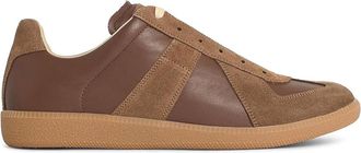 Maison Margiela Brown Nappa And Sude Sneakers