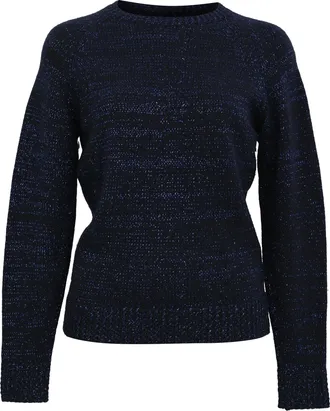 A.P.C. A. P.C Cable Knit Sweater in Navy Blue Wool