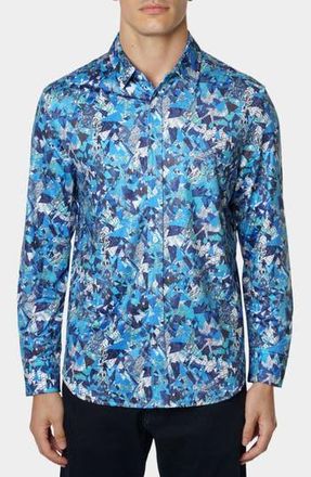 Robert Graham Degnan Long Sleeve Button-Up Shirt in Blue at Nordstrom Rack, Size Medium