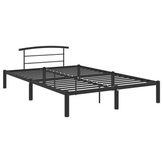Berkfield Home Bed Frame Black Metal 140x200 cm