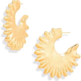 Jacquemus Les Creoles Hippocampe Hoop Earrings in Gold 280 at Nordstrom