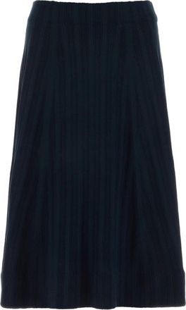Co Stijlvolle Gonne Rok - Dames - Midirokken - Blauw - M - Rokken