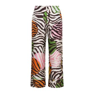Maliparmi Maliparmi, Broeken, Dames, Veelkleurig, M, Polyester, Wijde Broek