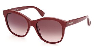Max Mara MM0007 66F Womens Sunglasses Burgundy Size 56