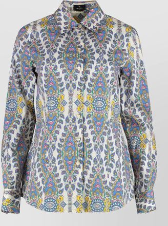 Etro printed cotton slim-fit shirt