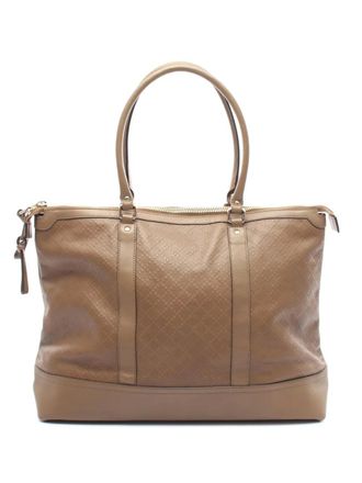 Gucci 2000-2015 Diamante Leather tote bag - Brown
