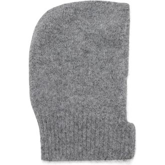 Mango Knit Balaclava in Medium Heather Grey at Nordstrom