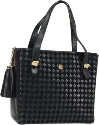 Bally Pre-owned leren handtas - Dames - Vintage Handtas - Zwart - ONE Size - Leer - Vintage