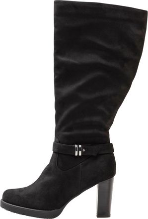 Sheego Weitschaftstiefel SHEEGO, Damen, Gr. 37, XXL-Schaft, schwarz, Lederimitat, Polyester, Schuhe Weitschaftstiefel