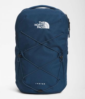 The North Face Mens Jester School Laptop Backpack In Shady Blue/tnf White