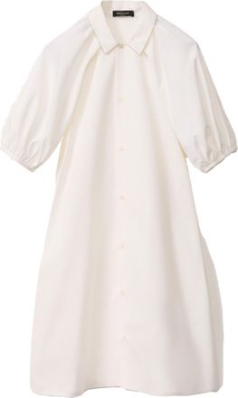 Fabiana Filippi Womens Long Dress Optical White - Light Grey Cotton - Size EU 42 (Womens)