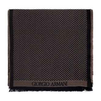 Giorgio Armani Heren, Accessoires, Bruin, Maat: ONE Size Wol