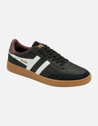 Gola Mens Contact Leather Mens Trainers - Black - Size: 11