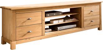 HOME AFFAIRE Lowboard »Rauna« Kommode, Breite 200 cm, FSC-zertifiziertes Massivholz