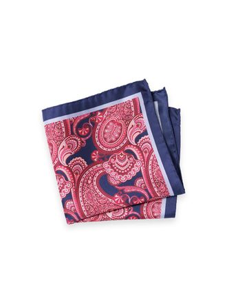 Paul Fredrick Paisley Silk Pocket Square
