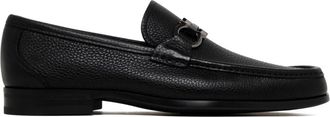 Ferragamo Classic Calfskin Loafer - Heren - Loafers - Zwart - 39 1/2 EU - Leer - Schoenen