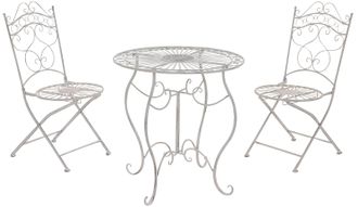 Clp Clp - Conjunto De Muebles De Jard&iacute;n Indra Blanco Antiguo