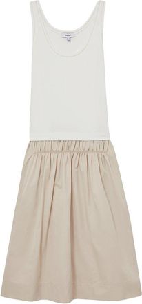 Reiss Wren Mixed Woven Midi Dress