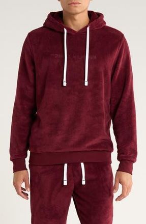 Tommy Hilfiger Logo Embroidered Sleep Hoodie in Port at Nordstrom Rack, Size X-Large