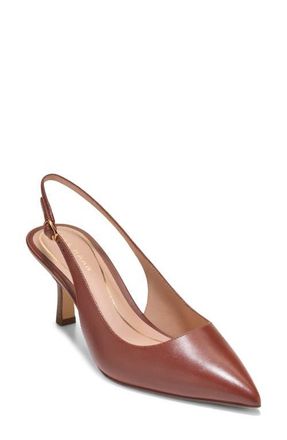 Cole Haan Hansell Slingback Pointed Toe Pump in Ch Dk Cuoio Ltr at Nordstrom, Size 9.5